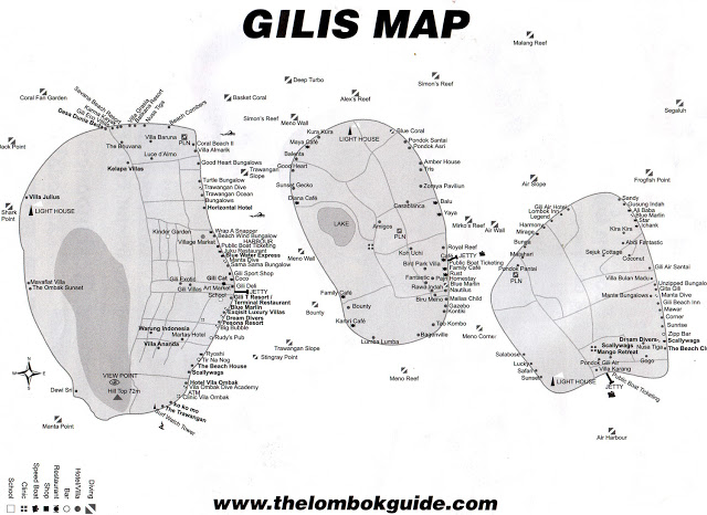 mapa islas gili