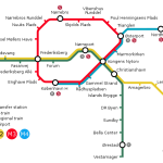 mapa metro copenhague