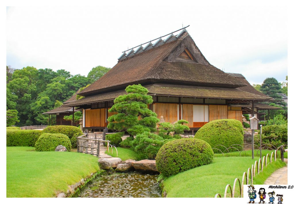 Casa periodo Edo en el jardín