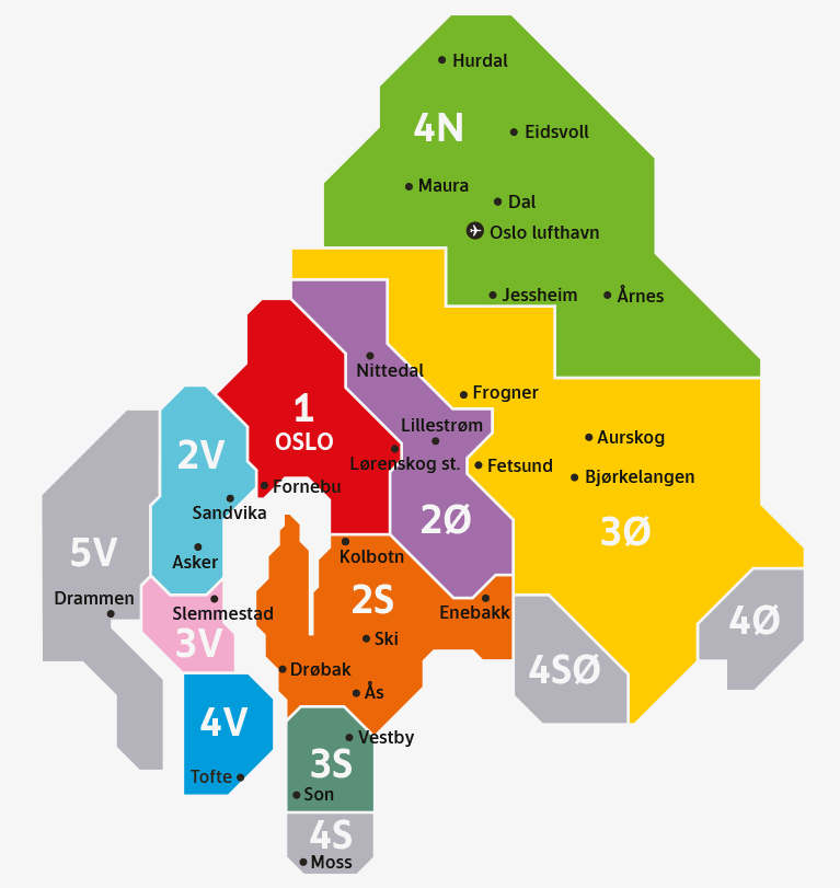 Zonas de Transporte de Oslo