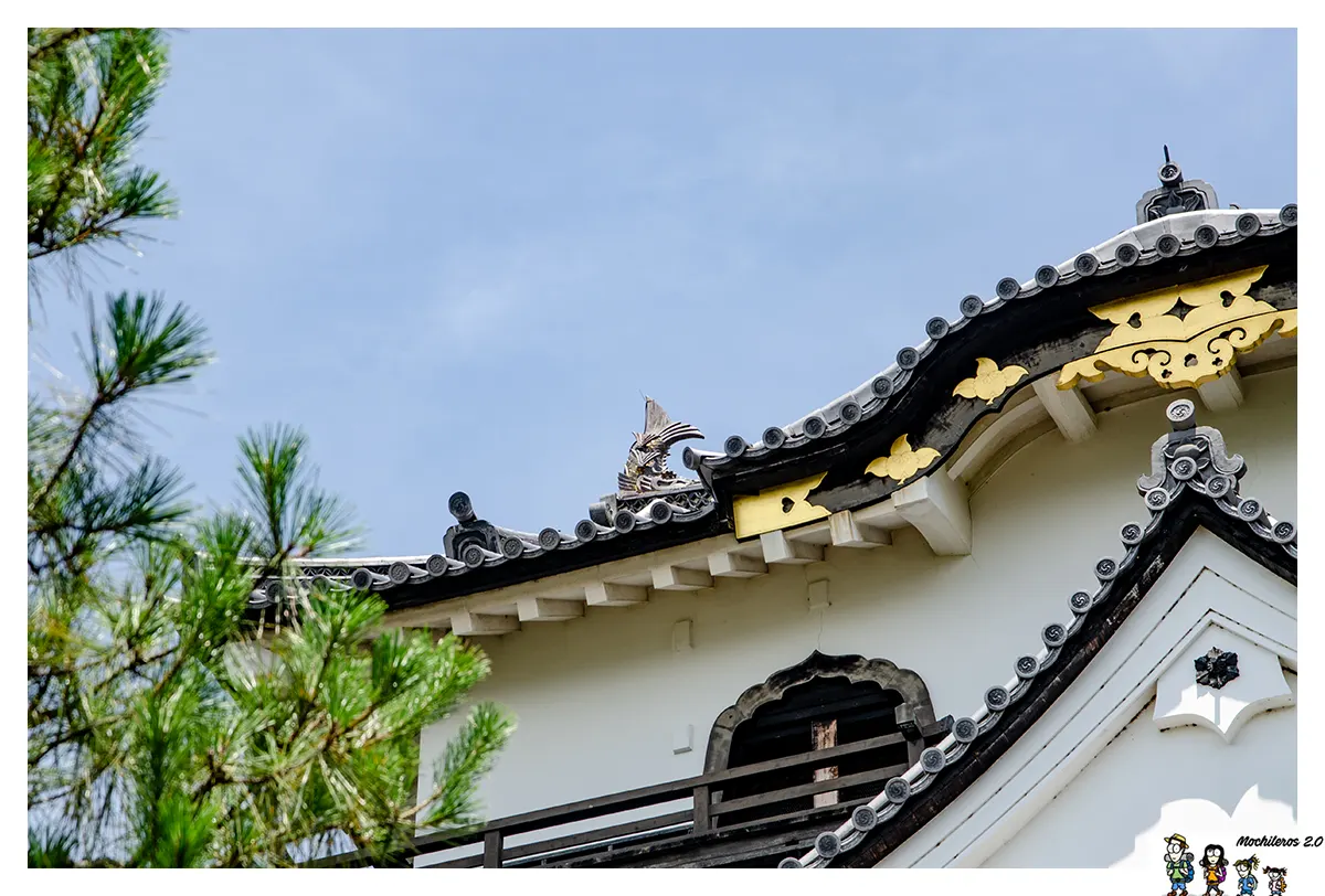 detalle tejado castillo hikone