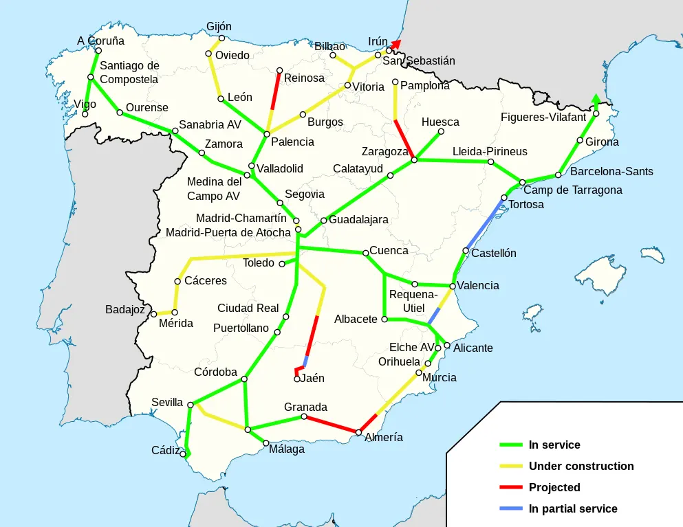 Viajar tren España
