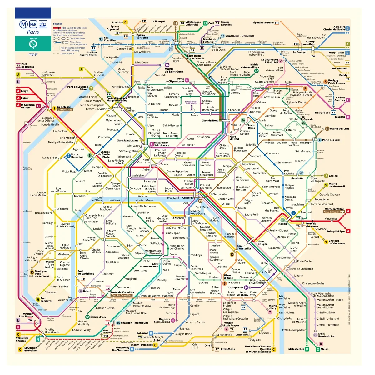 Transportes de París 【2023 】 : Abonos, precios, metro, zonas