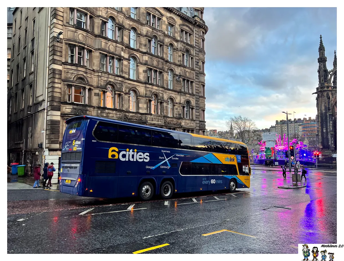 Citylink Bus entre Glasgow y Edimburgo