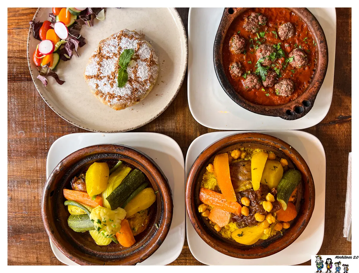 Los deliciosos platos del restaurante Culture Box de Fez