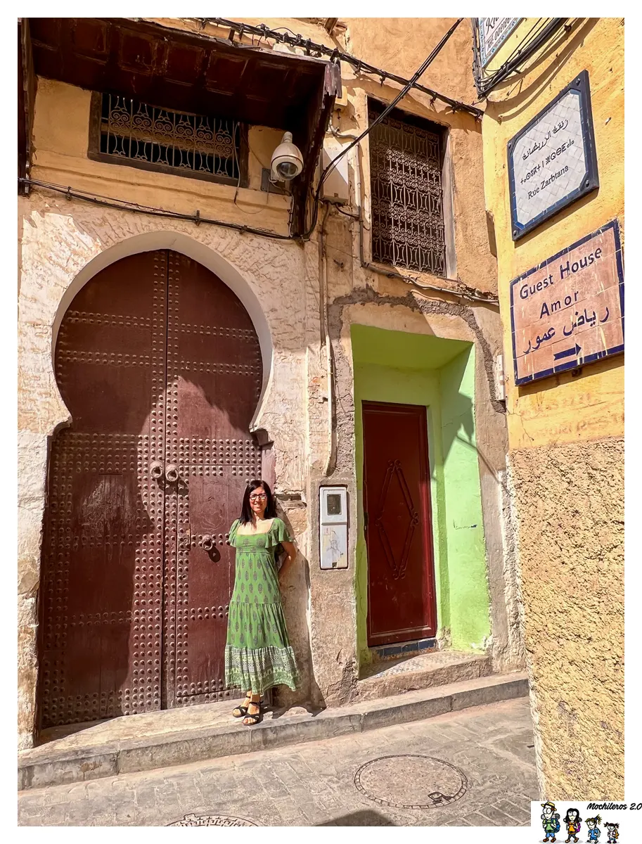 Puerta en la Medina de Fez