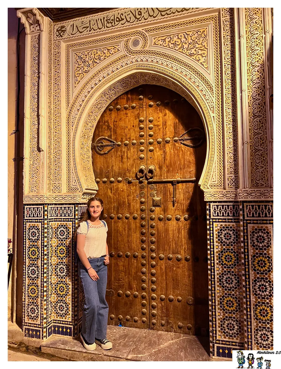 Una de las puertas de acceso a la Madraza Bou Inania