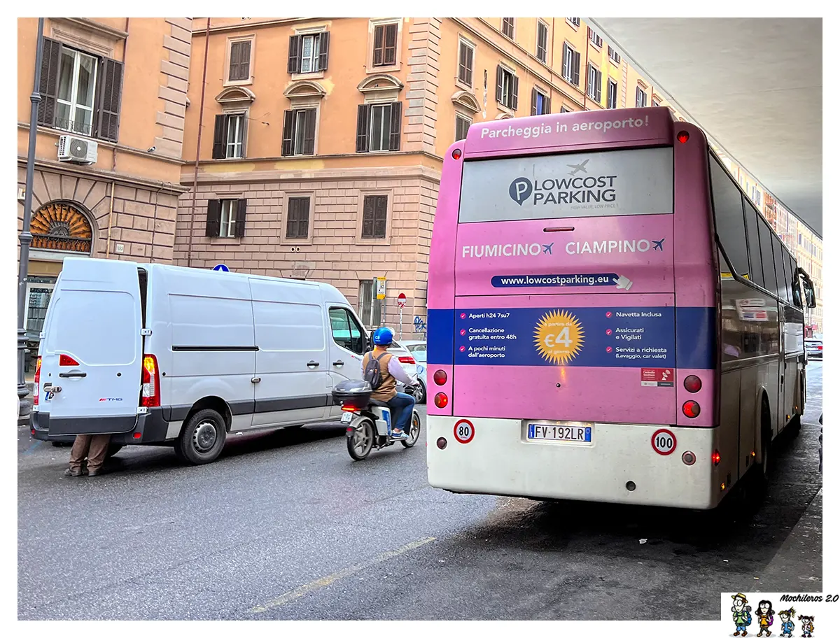 Bus Terravision de Fiumicino a Roma