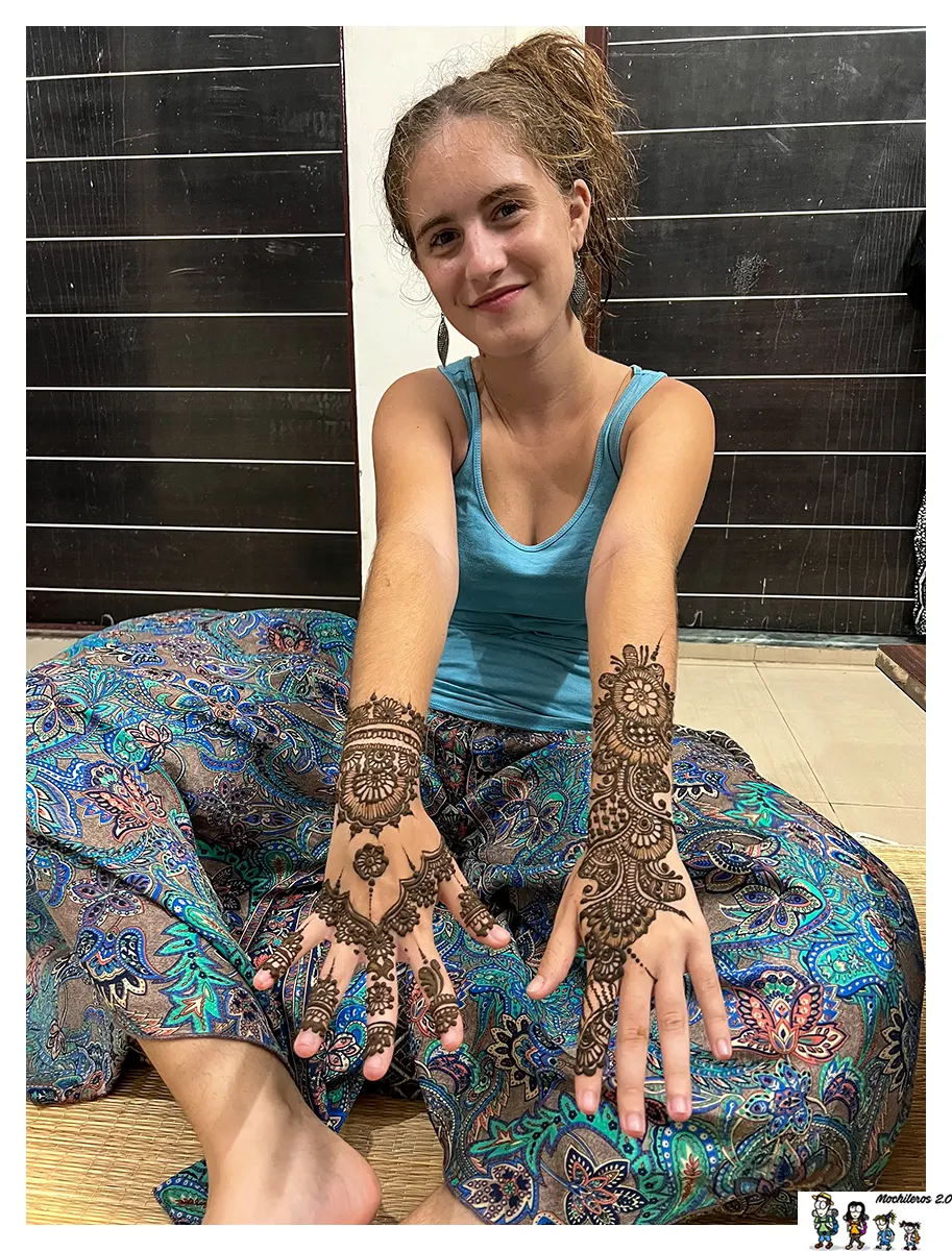 Tatuaje de Henna en la India