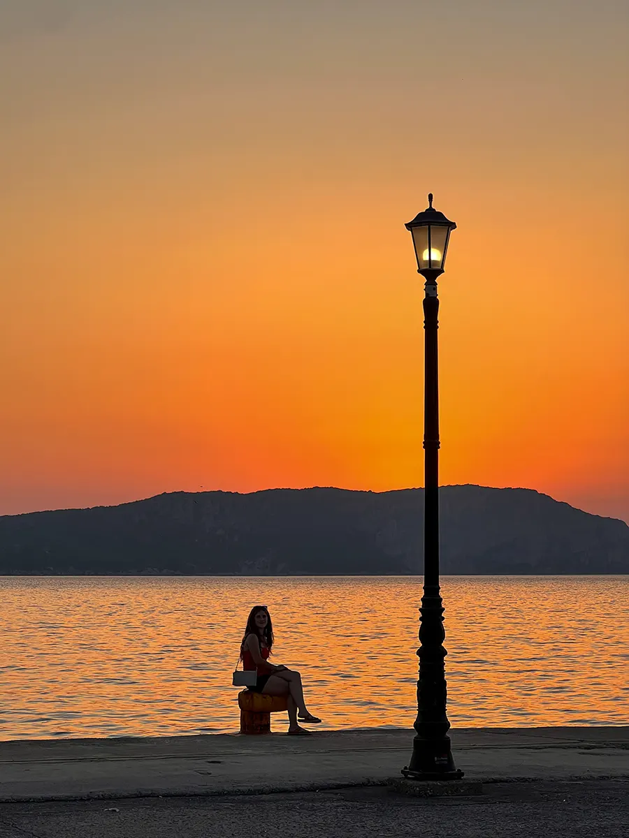 Atardecer en Pilos, Grecia