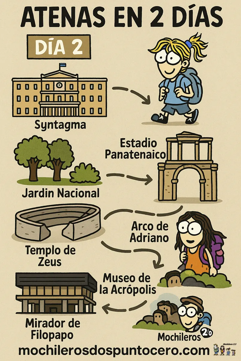 Atenas en 2 días, planning día 2