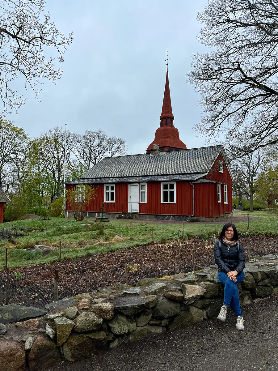 Casa tradicional en Skansen Museum