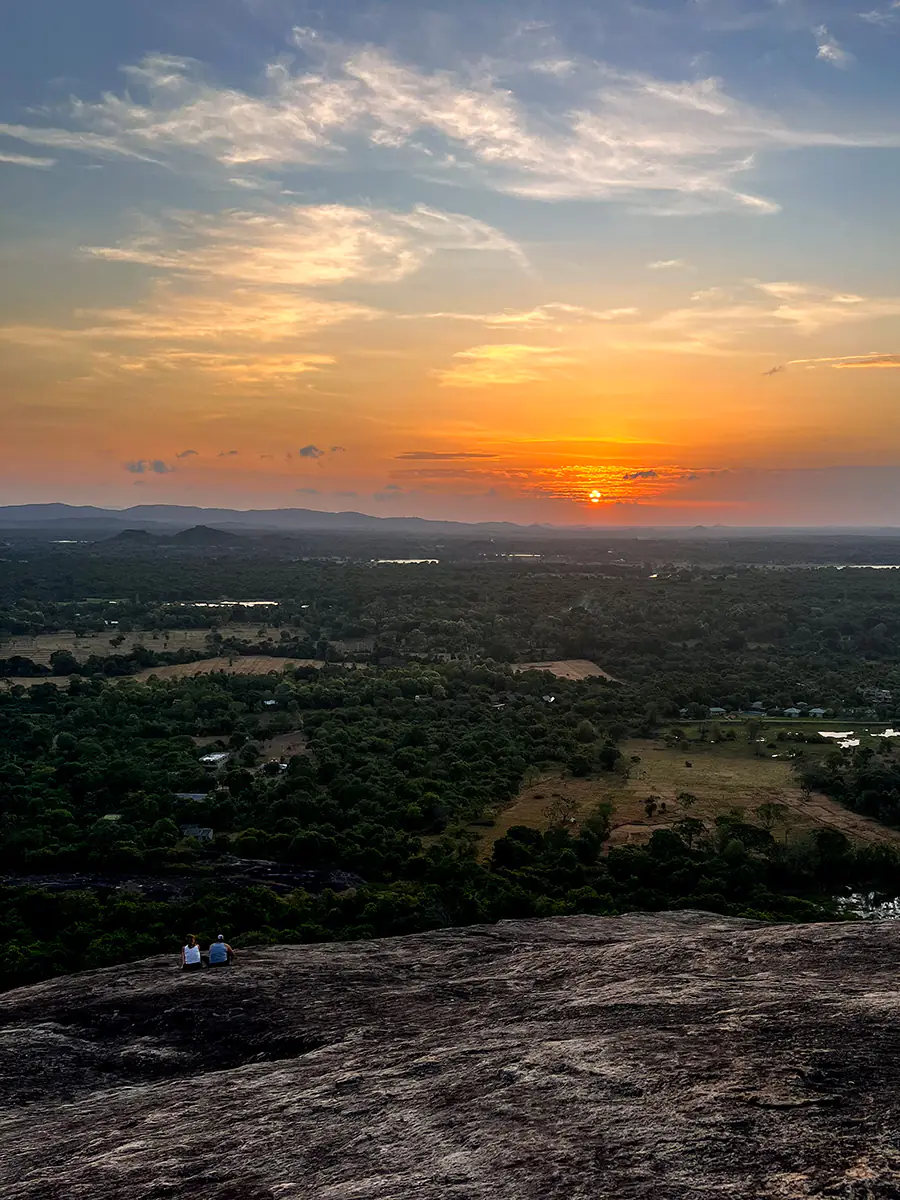 Atardecer desde Pidurangala, Sri Lanka
