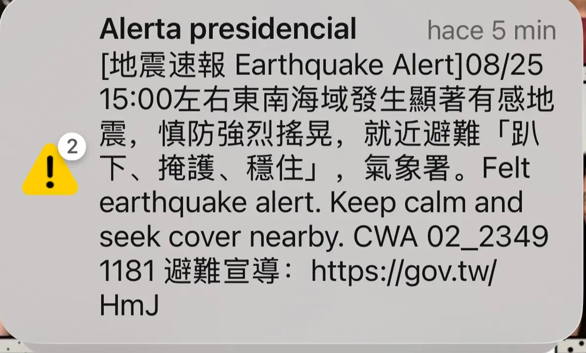 alertas taiwan Clima en Taiwán